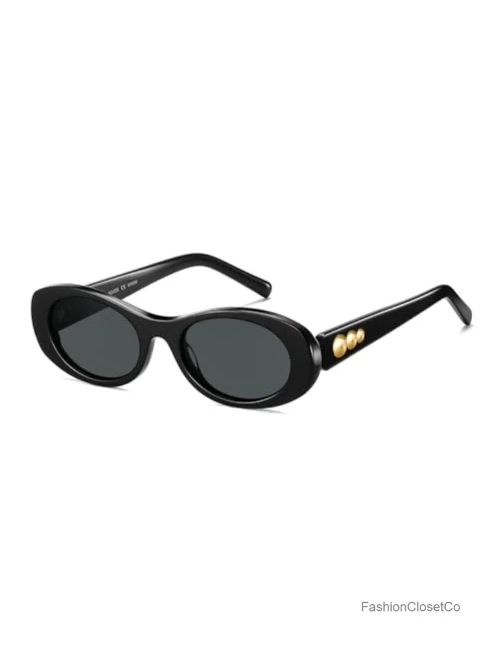 Oval Polarized Sunglasses Acetate Frame UV Protective Shades
